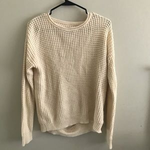 Cream knit sweater
